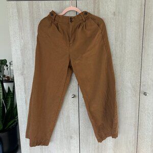 Madewell Harlow Wide Leg Pant 0P Tan Brown